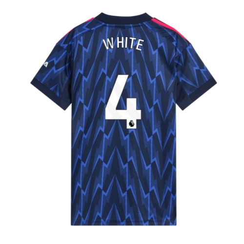 Billige Fotballdrakt Arsenal Ben White #4 Replika Bortedrakt Dame 2025-26 Kortermet Billige Fotballdrakt Arsenal Ben White #4 Replika Bortedrakt Dame 2025-26 Kortermet